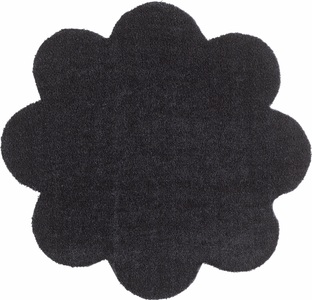 Hanse Home, Fussmatte, Blume, Hanse Home, »Deko Soft«, waschbar, getuftet, HANSE Home Fussmatte »Deko Soft, Türmatte«, blumenförmig, 7 mm Höhe, waschbar, Unifarben Design, Rutschfest,Robust, Pflegeleicht, Saugfähig