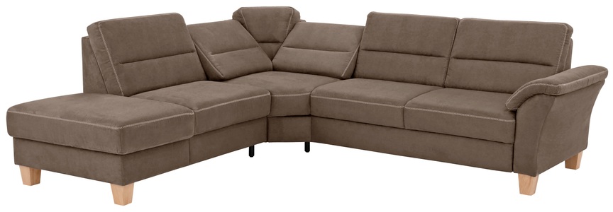 Home affaire Ecksofa »Soleo«, komfortabel durch Trapezecke mit Relaxfunktion, auch mit Bettfunktion und Stauraum, Federkern