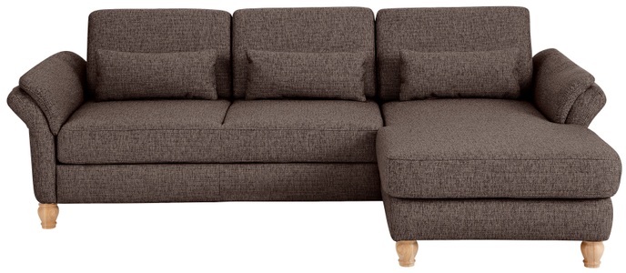 Home affaire Ecksofa »Palazzo«, incl. Sitztiefenverstellung, wahlweise mit Bettfunktion und Stauraum,Federkern