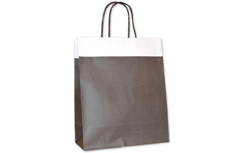 Elco, ELCO Geschenkbox »35 x 13 x 31 cm, 25«, ELCO Geschenktasche 35 x 13 x 31 cm, 25 Stück, Braun/Silber