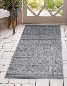 Carpet City, Carpet City Teppich »Santorini«, rechteckig, 5 mm Höhe, 3D-Effekt, für Wohnzimmer, Flur, Küche, Wintergarten, Balkon, Wetterfest & UV-beständig, Carpet City Teppich »In-& Outdoorteppich Santorini 411, 3D-Effekt, Boho-Optik«, rechteckig, 5 mm Höhe, Wetterfest & UV-beständig für Terrasse, Balkon, Küche, Flur