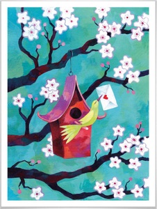 Wall-Art, Wall-Art Poster »Märchen Wandbilder Vogelhäuschen«, Vögel, (1 St.), Poster, Wandbild, Bild, Wandposter, Wall-Art Poster »Märchen Wandbilder Vogelhäuschen«, Vögel, (1 St.), Poster ohne Bilderrahmen