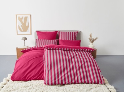 ANDAS, andas Wendebettwäsche »Greta Bettwäsche, für Sommer oder Winter, OEKO-TEX® zertifiziert«, (2 tlg.), andas Wendebettwäsche »Greta«, Bettwäsche mit Streifen in verschiedenen Qualitäten, ab 135x200 cm