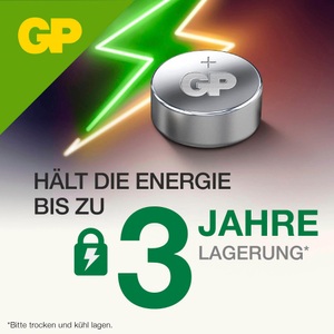 GP Batteries, GP Batteries AG13 Knopfzelle LR 44 Alkali-Mangan 110 mAh 1.5 V 5 St., GP Batteries Alkaline LR44/76A 5x 1,5V Knopfzelle