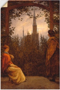 Artland, Artland Wandbild »Gartenlaube. 1818.«, Artland Wandbild »Gartenlaube. 1818.«, Garten, (1 St.), als Alubild, Leinwandbild, Wandaufkleber oder Poster in versch. Grössen