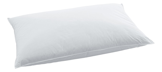 Billerbeck, Billerbeck - Kopfkissen Dream Soft Pillow BSC 90 - 65 x 100 cm, Swiss Dream by billerbeck 3-Kammer-Kopfkissen »Basic 90«, Füllung: Aussen: 90% Entendaunen, weiss, 10% Federchen Innen: 100% neue Entenfederchen, silber, Bezug: 100% Baumwolle, (1 St.)
