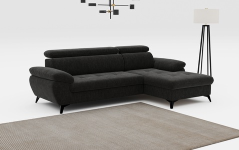 COTTA Ecksofa »Hudson L-Form«, mit Kopfteilverstellung, wahlweise mit Bettfunktion & Bettkasten