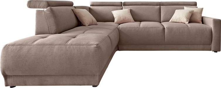 DOMO collection, DOMO collection Ecksofa, DOMO collection Ecksofa »Ava L-Form«, mit Ottomane, Federkern wahlweise mit Kopfteilverstellungen