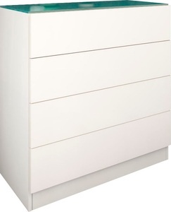 borchardt Möbel, borchardt Möbel Kommode »Vaasa«, Breite 76 cm, Glasoberboden, borchardt Möbel Kommode »Vaasa«, Breite 76 cm, Glasoberboden