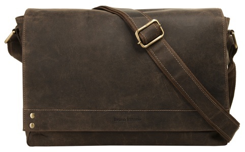 Bruno Banani, Bruno Banani Messenger Bag, Bruno Banani Aktentasche, echt Leder