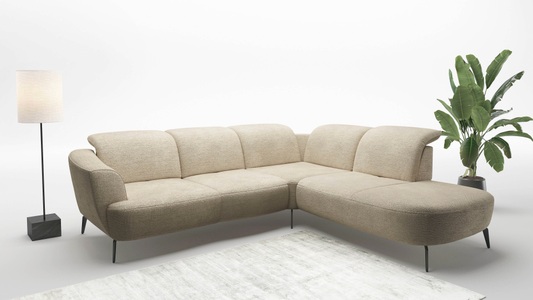 sit&more Ecksofa »Zoe«, ink.Sitztiefenverstellung, wahlweise mit Kopfteilverstellung