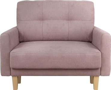 HOME AFFAIRE, Home affaire Sessel »Triplo«, mit Steppung im Rückenkissen, Home affaire Sessel »TRIPLO Relaxsessel mit Wellenunterfederung, Masse B/T/H: 95/100/89 cm«, Polstersessel mit Steppung im Rückenkissen, hohe Qualität