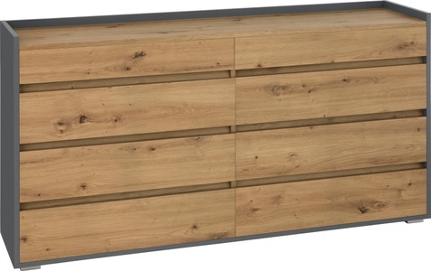 INOSIGN, INOSIGN Kommode »Kosmo«, Breite 142 cm, 8 Schubkästen, INOSIGN Kommode »Kosmo«, 8 Schubladen mit Vollauszug