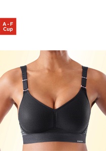 TRIACTION BY TRIUMPH, triaction by Triumph Sport-BH »Triaction Hybrid Lite P«, Triumph - Sport-BH ohne Bügel, für Damen, Black, Größe 80B