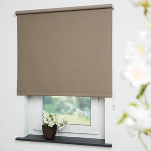 LIEDECO, Liedeco Seitenzugrollo »Uni«, verdunkelnd, mit Bohren, freihängend, Welle 36 mm stabiler Kettenzug, Liedeco Seitenzugrollo »Uni«, verdunkelnd, mit Bohren, freihängend, Welle 36 mm stabiler Kettenzug