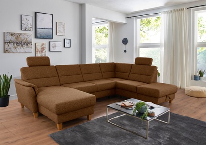 Home affaire Wohnlandschaft »Palmera«, Federkern, wahlweise mit Bettfunktion und mit/ohne Stauraum