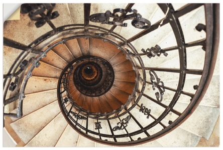 Artland, Artland Wandbild »Treppe«, Artland Wandbild »Treppe«, Architektonische Elemente, (1 St.), als Alubild, Outdoorbild, Leinwandbild, Poster, Wandaufkleber