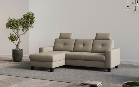 Places of Style Ecksofa »Varese«, wahlweise mit Bettfunktion und Bettkasten