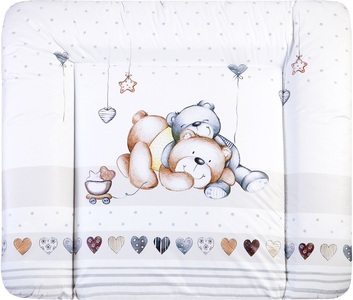 Julius Zöllner, ZÖLLNER Wickelauflage Softy 75x85 cm Schmusebär weiss, Julius Zöllner Wickelauflage »Softy, Schmusebär«, (1 tlg.), Made in Germany