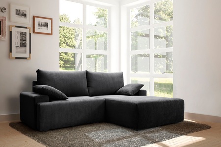 exxpo - sofa fashion, exxpo - sofa fashion Ecksofa, mit Federkern, inklusive Bettfunktion und Bettkasten in verschiedenen Cord-Farben, exxpo - sofa fashion Ecksofa »Orinoko, aktuelles Design und hoher Sitzkomfort, L-Form« inkl. Bettfunktion und Bettkasten, schöne Farben im angesagten Cord