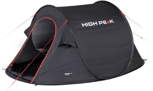 HIGH PEAK, High Peak Vision 2 Zelt black 2020 Zelte, High Peak Wurfzelt »Pop up Zelt Vision 2« 2 Personen mit Transporttasche