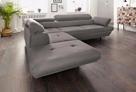 exxpo - sofa fashion, exxpo - sofa fashion Ecksofa, wahlweise mit Bettfunktion, exxpo - sofa fashion Ecksofa »Vinci, aktuelles Design mit tollem Sitzkomfort, L-Form«, inkl. Kopfteil- und Armteilverstellung, wahlweise mit Bettfunktion