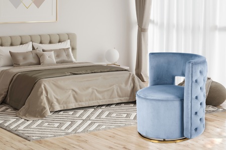 Kayoom, Kayoom Sessel »Beverly 125«, rund, glamourös, gesteppt, Kayoom Sessel »Beverly 125«, rund, glamourös, gesteppt