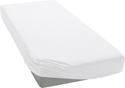 Janine, Elastik-Jersey-Spannbetttuch Janine weiss Größe: 021, Janine Spannbettlaken »ELASTIC 5002«, für Matratzen bis 35 cm Höhe, 95% Baumwolle, hochwertig, langlebig