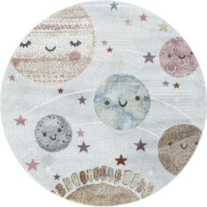 Ayyildiz Teppiche, Ayyildiz Teppiche Teppich »FUNNY 2105«, rund, 11 mm Höhe, Ayyildiz Teppiche Kinderteppich »FUNNY 2105«, rund, 11 mm Höhe