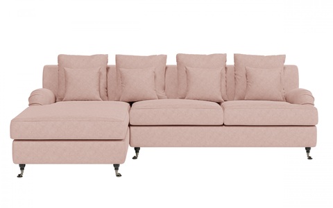 Guido Maria Kretschmer Home&Living, Guido Maria Kretschmer Home&Living Ecksofa »NORIN«, (2 St.), zwei Fussarten: vorne - Rollen, hinten - Holzfüsse, Guido Maria Kretschmer Home&Living Ecksofa »NORIN L-Form«, zwei Fussarten: vorne - Rollen, hinten - Holzfüsse
