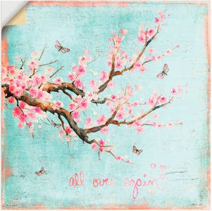 Artland, Artland Wandbild »Er ist wieder da«, Artland Leinwandbild »Er ist wieder da«, Blumen, (1 St.), auf Keilrahmen gespannt