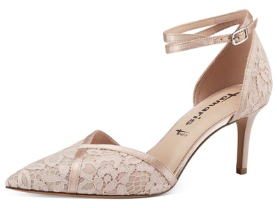 TAMARIS, Pumps in Makramee-Optik Tamaris Rosé, Pumps in Makramee-Optik Tamaris Rosé