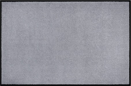 White Label, White Label - Fussmatte - 90 x 150 cm - Grau, Home affaire Fussmatte »Triton«, rechteckig, 7 mm Höhe, waschbar, Uni-Farben-Design, rutschfest, robust, pflegeleicht