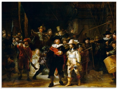 Artland Glasbild »Die Nachtwache. 1642«
