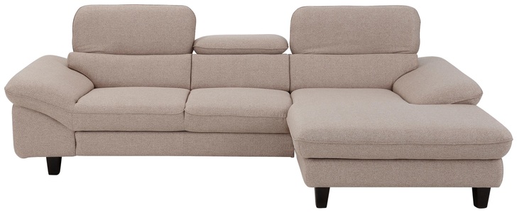 HOME AFFAIRE, Home affaire Ecksofa »Pilot«, wahlweise mit Bettfunktion und Bettkasten, Home affaire Ecksofa »Pilot L-Form« mit Kopfteilverstellung, wahlweise mit Bettfunktion & Bettkasten
