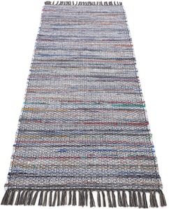 carpetfine Läufer »Kelim Chindi«, rechteckig, 6 mm Höhe, Flachgewebe Wendeteppich mit Fransen, Wohnzimmer