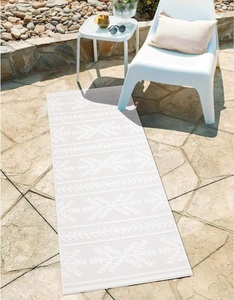 Carpet City, Carpet City Teppich »Santorini«, rechteckig, 5 mm Höhe, 3D-Effekt, für Wohnzimmer, Flur, Küche, Wintergarten, Balkon, Wetterfest & UV-beständig, Carpet City Teppich »In-& Outdoorteppich Santorini 411, 3D-Effekt, Boho-Optik«, rechteckig, 5 mm Höhe, Wetterfest & UV-beständig für Terrasse, Balkon, Küche, Flur
