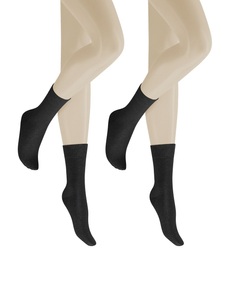 Hudson - Socken  2er Pack, für Damen, Schwarz, Größe 35-38