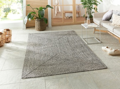 NORTHRUGS, NORTHRUGS Teppich »Trenzado«, rechteckig, In- & Outdoor, Handmade-Look, Gewebt, Wetterfest, Balkon, Wohnzimmer, NORTHRUGS Teppich »Trenzado«, rechteckig, 10 mm Höhe, In- & Outdoor, Handmade-Look, Läufer, Wetterfest, Balkon, Wohnzimmer