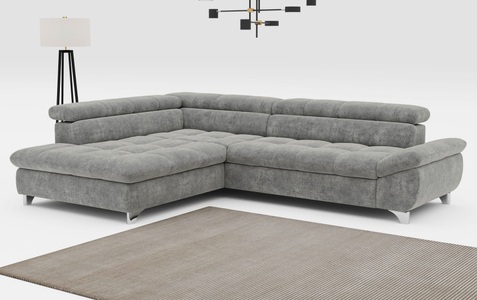 COTTA Ecksofa »Gemini L-Form«, mit Kopfteilverstellung, wahlweise mit Bettfunktion