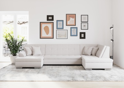 DOMO collection Wohnlandschaft »Treviso«, wahlweise mit Bettfunktion