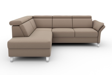 SIT&MORE, sit&more Ecksofa, sit&more Ecksofa »Vincenzo L-Form«, inklusive Kopfteilverstellung, wahlweise mit Bettfunktion, Bettkasten