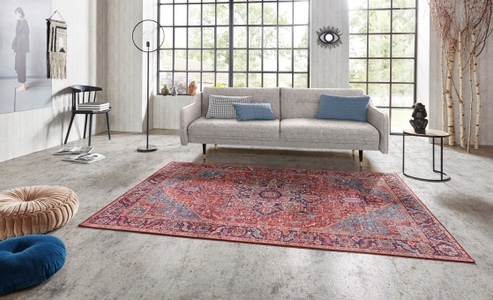 NOURISTAN, Teppich, »Amata«, NOURISTAN, rechteckig, Höhe 5 mm, maschinell gewebt, NORTHRUGS Teppich »Amata«, rechteckig, 5 mm Höhe, Orientalisch, Läufer, Vintage, Wohnzimmer, Schlafzimmer, Esszimmer