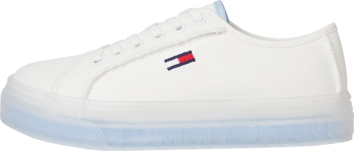 TOMMY JEANS, Tommy Jeans Plateausneaker »TOMMY JEANS SIREN FLATFORM«, mit pastellfarbenem Plateau, 