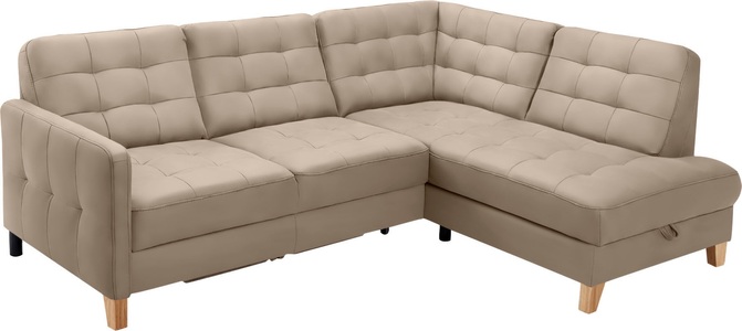 exxpo - sofa fashion, exxpo - sofa fashion Ecksofa »Elio«, wahlweise mit Bettfunktion und Bettkasten, in vielen Bezugsqualitäten, exxpo - sofa fashion Ecksofa »Elio, kompakt & bequem, zeitloses Design, Breite 228cm, L-Form« wahlweise mit Bettfunktion und Bettkasten