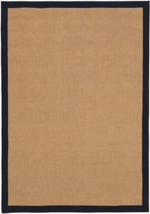 carpetfine, carpetfine Sisalteppich »Sisal«, rechteckig, 5 mm Höhe, carpetfine Sisalteppich »Sisal«, rechteckig, 5 mm Höhe, mit farbiger Bordüre, Anti Rutsch Rückseite