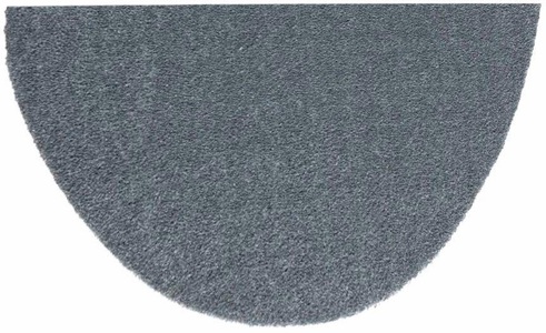 Hanse Home, Fussmatte, Halbrund, Hanse Home, »Deko Soft«, waschbar, getuftet, HANSE Home Fussmatte »Deko Soft, Türmatte«, halbrund, 7 mm Höhe, waschbar, Uni-Farben, Rutschfest, Robust, Pflegeleicht, Saugfähig