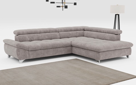 COTTA Ecksofa »Gemini L-Form«, mit Kopfteilverstellung, wahlweise mit Bettfunktion