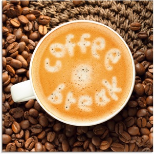 Artland Glasbild »Kaffeepause«