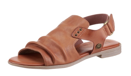 MUSTANG SHOES, Mustang Shoes Riemchensandale, mit Klettverschluss im Fersenbereich, Mustang Shoes Riemchensandale, Sommerschuh, Sandalette, Blockabsatz, mit Klettverschluss